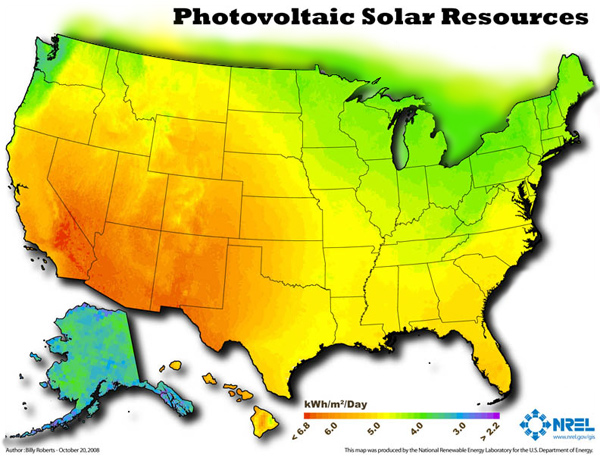 Solar PV US Map