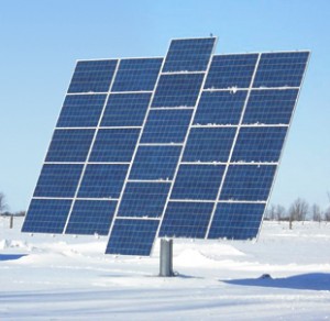 solar panels in snow, efficient solar panels